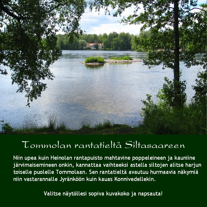 Tommolan rantatielt Siltasaareen